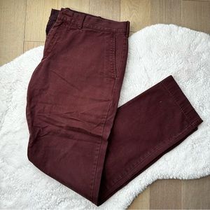 J. Crew // Maroon The Driggs Chino